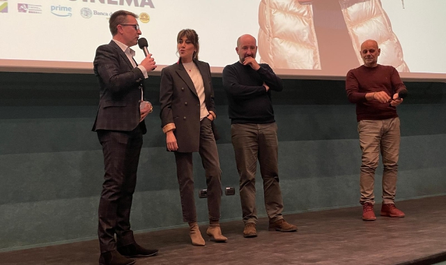 Antonio Albanese e Virginia Raffaele sul palco del Miv (foto Angelo Puricelli - Blitz)