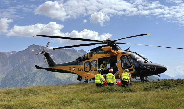 Uno degli interventi che ha visto coinvolta la Sezione aerea di Varese della Guardia di Finanza