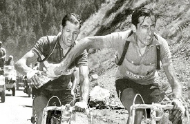 La campagna elettorale sulle due ruote di Bartali e Coppi