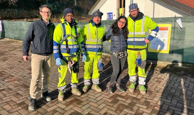 La squadra di Alfa che cura l’intervento