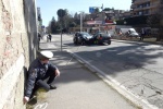 Via Sanvito: incidente e traffico in tilt