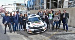 I protagonisti della presentazione del Rally dei Laghi con la Skoda Fabia R5 griffata Prealpina