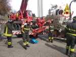 Le foto dell’intervento dei vigili del fuoco in via Monte Novegno
