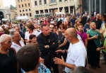 VARESE MANIFESTAZIONE NO GREEN PASS IN PIAZZA MONTE GRAPPA ORGANIZZATA DA FRANCESCO TOMASELLA CON INTERVENTO DI GIANLUIGI PARAGONE
