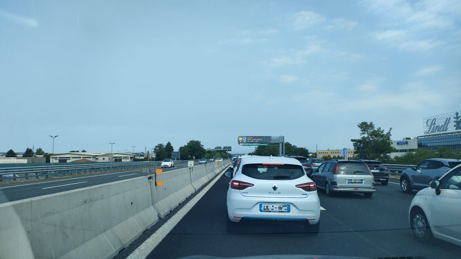 Incidente coda A8 Busto-Gallarate