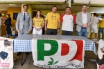 SCHIRANNA PRESENTAZIONE INAUGURAZIONE FESTA DELL'UNITÀ 2023 NELLA FOTO ALESSANDRO ALFIERI, SAMUELE ASTUTI, GIOVANNI CORBO, ALICE BERNARDONI, MASSIMO BERNASCONI COORDINATORE FESTA