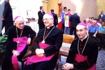 CASTELGANDOLFO. MONS GIUDICI CON MONS MACCHI E MONS FERRARI IN UDIENZA DA GIOVANNI PAOLO II