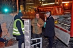 VARESE. COLLAUDO STATICO, PROVA DI CARICO, NUOVO PONTE LARGO FLAIANO CON 12 CAMION NELLA NOTTE TRA IL 29 E IL 30 GENNAIO NELLA FOTO