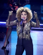 Italian singer Marcella Bella performs on stage at the Ariston theatre during the 75th edition of the Sanremo Italian Song Festival, in Sanremo, Italy, 12 February 2025. The music festival will run from 11 to 15 February 2025. ANSA/FABIO FRUSTACI