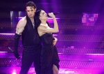 Italian singers Achille Lauro and Elodie (R) perform on stage at the Ariston theatre during the 75th edition of the Sanremo Italian Song Festival, in Sanremo, Italy, 14 February 2025. The music festival will run from 11 to 15 February 2025. ANSA/FABIO FRU