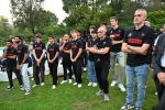 MONVALLE. PRESENTAZIONE SQUADRA E MAGLIE OPENJOBMETIS PALLACANESTRO VARESE 2025 2026 A VILLA IL GERANEO NELLA FOTO