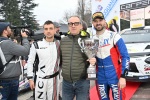 VARESE. 34� RALLY DEI LAGHI. ARRIVI E PREMIAZIONI AI GIARDINI ESTENSI NELLA FOTO SASSI E CRUGNOLA CON MASSIMO POZZI