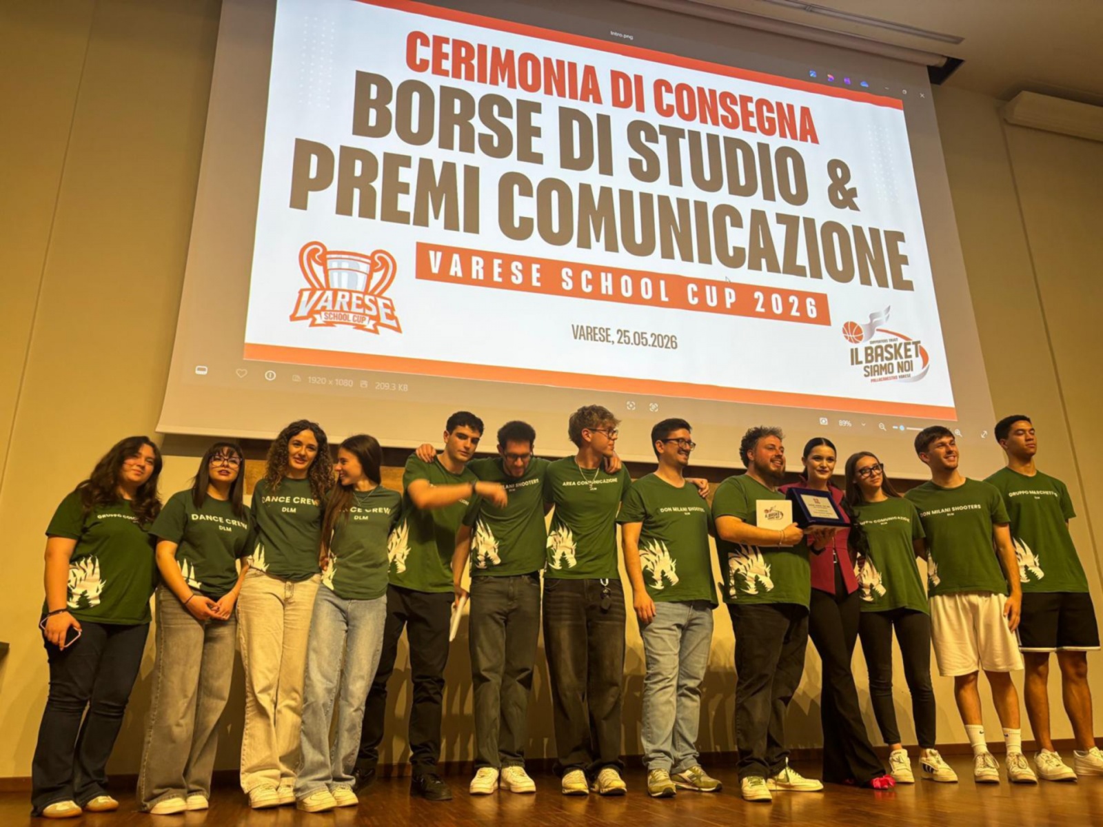 Primo classificato premio comunicazione scuole superiori “Don Milani di Tradate”