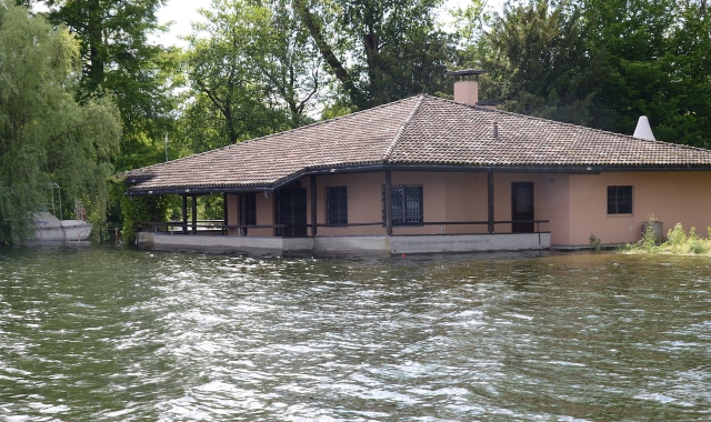 Il lago esondato all’Isolino Virginia