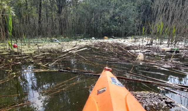 Lago di Varese, discarica di boe