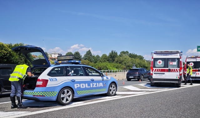 Incidente in autostrada. Due chilometri di code