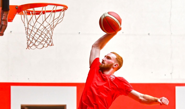 Nico Mannion in allenamento (foto Angelo Puricelli - Blitz)