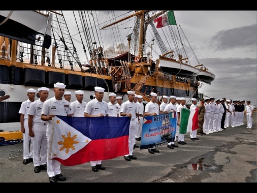 L'Amerigo Vespucci nelle Filippine, 23/a tappa del tour mondiale