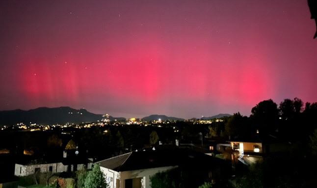 L’aurora boreale in una foto di Arianna Maineri