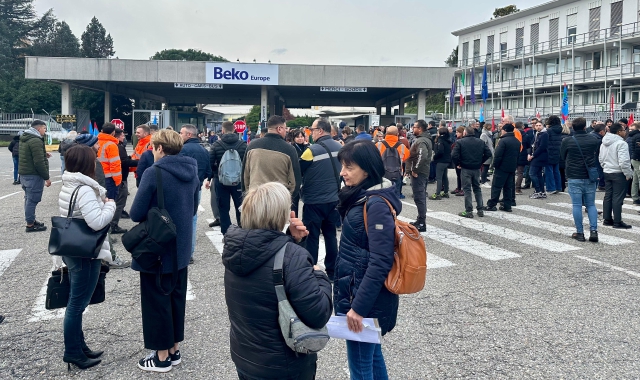 Lo sciopero di martedì alla Beko