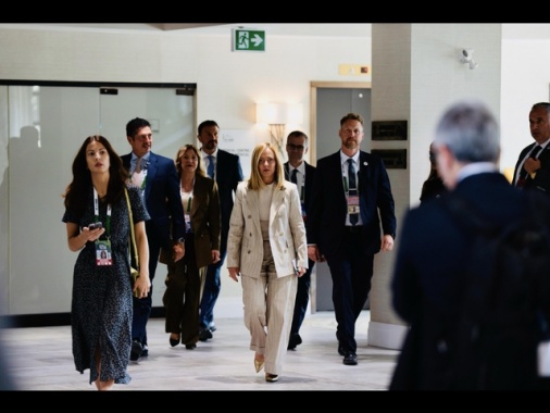 Al G7 riunione di coordinamento con Meloni e i leader Ue