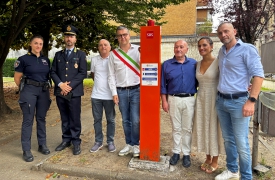 Colonnine Sos nei parchi di Gallarate