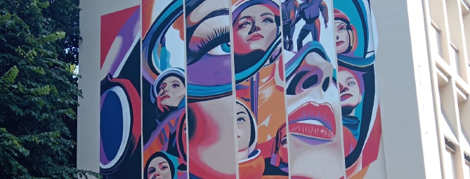 Un murale al Bonvesin de la Riva