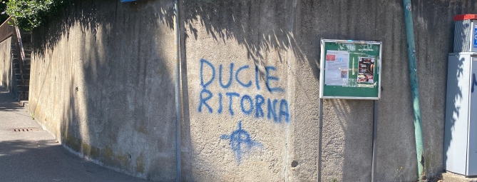 Croci celtiche e «Ducie»: vandali ad Avigno