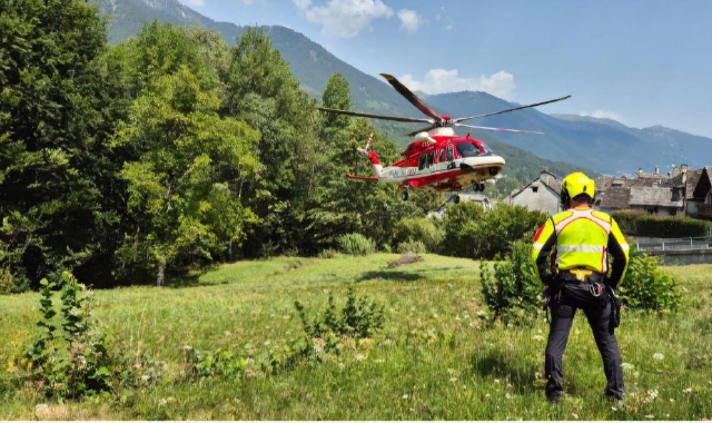 Per i soccorsi è decollato da Malpensa anche l’elicottero Drago dei vigili del fuoco