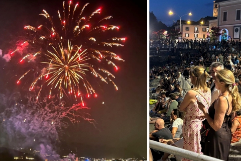Fuochi e applausi: in 50mila per lo show pirotecnico di Laveno
