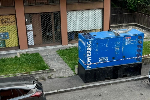 Cajello, 175 famiglie senza corrente: un generatore la soluzione tampone