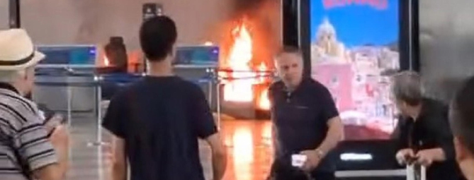 Tg Prealpina: fuoco e panico in aeroporto