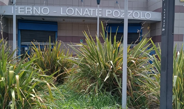 Anche le aree esterne della stazione di Ferno-Lonate necessitano di manutenzione