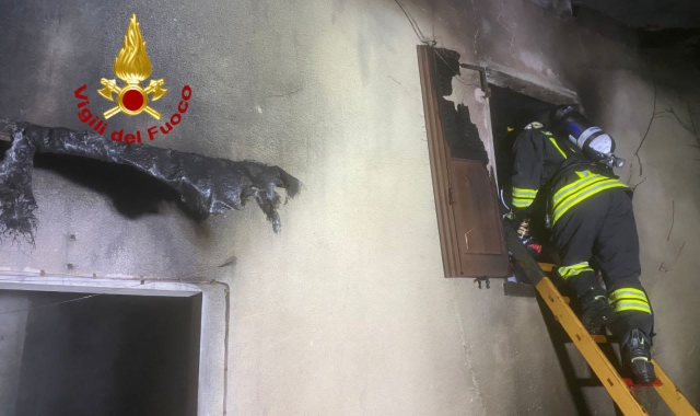 L’intervento dei vigili del fuoco