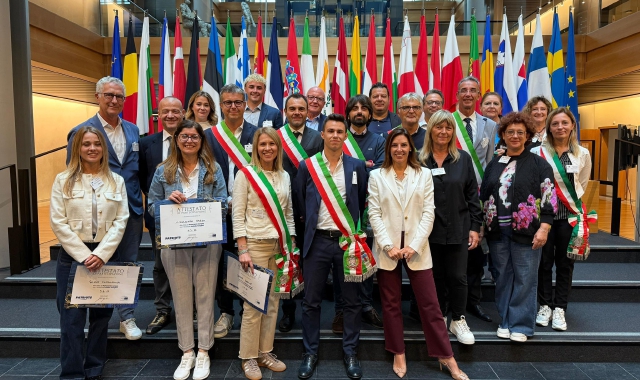 La delegazione varesina con l’eurodeputata Isabella Tovaglieri