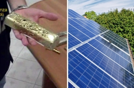 Truffa fotovoltaico: sequestrati lingotti d’oro e criptovalute