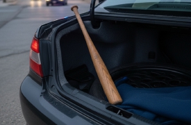 Ha una mazza da baseball in auto, denunciato 20enne