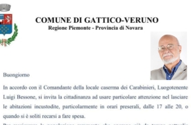 «Tanti furti: restate in casa tra le 17 e le 20»