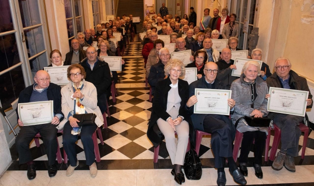 La cerimonia a Palazzo Brambilla