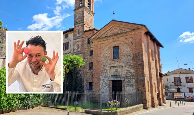 Uno scorcio di Venegono Superiore e nel riquadro Davide Pisano