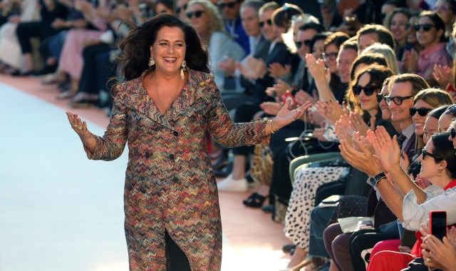 La presidente Angela Missoni, figlia di Ottavio e Rosita, i due compianti fondatori che hanno vissuto l’epopea della griffe dal boom economico fino ai tempi moderni