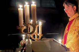 Una messa a lume di candela