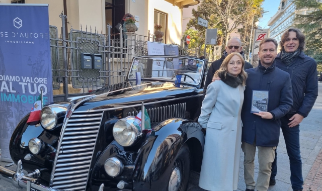 La Fiat Torpedo del Re in via Donizetti, centro storico di Varese