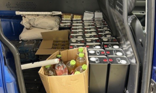 La merce trovata sul furgone dalle autorità elvetiche