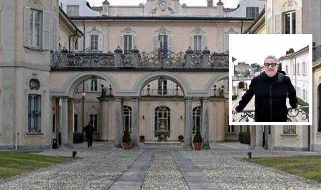 Villa Recalcati, sede della Provincia di Varese, e nel riquadro il presidente Marco Magrini