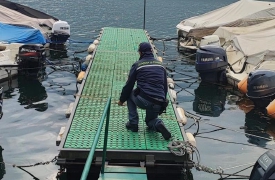 Pontile abusivo sul Lago Ceresio
