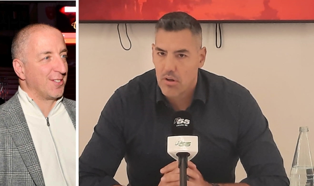 Paolo Orrigoni e Luis Scola (foto Puricelli)