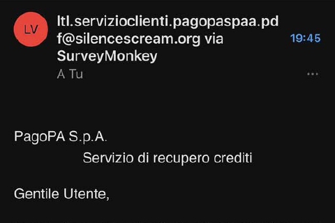 «Hai preso una multa». Ma è una truffa
