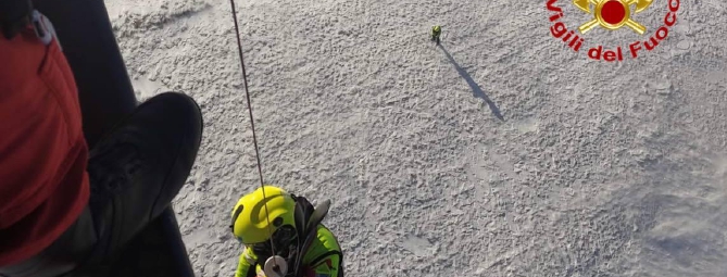 Bloccati sul ghiaccio, soccorsi dal Drago