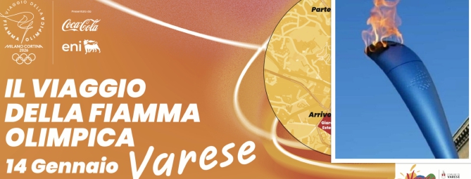 Fiamma olimpica a Varese, il braciere a Palazzo Estense